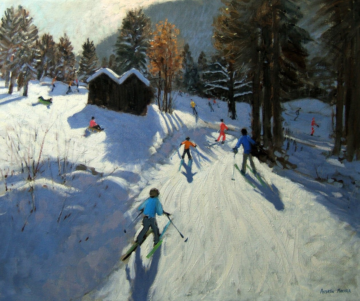 Två fjällstugor, Pleney, Morzine av Andrew Macara