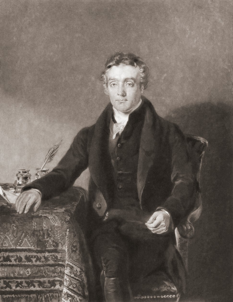 Thomas Chalmers. Porträtt. (skriva ut) av Andrew (after) Geddes