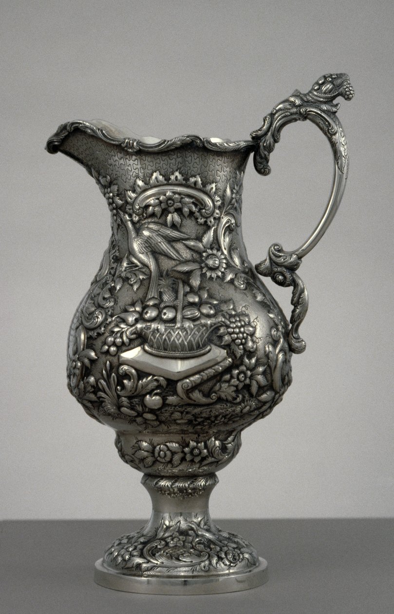 Pitcher, c. 1853 (silver) av Andrew Ellicott Warner