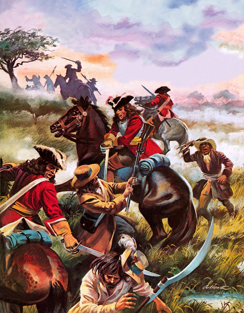 Slaget vid Sedgemoor 1685 av Andrew Howat