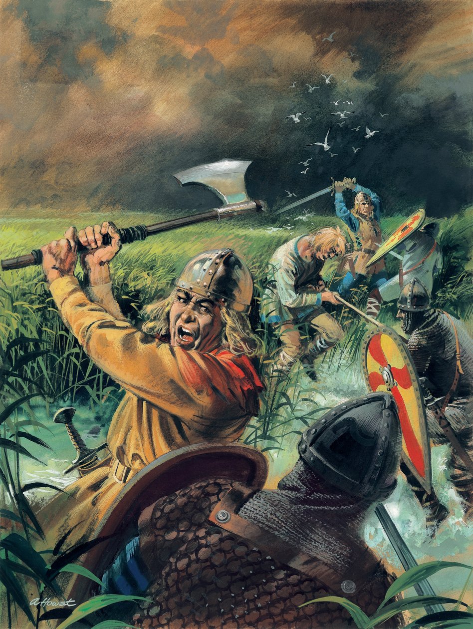 Hereward the Wake (gouache på papper) av Andrew Howat