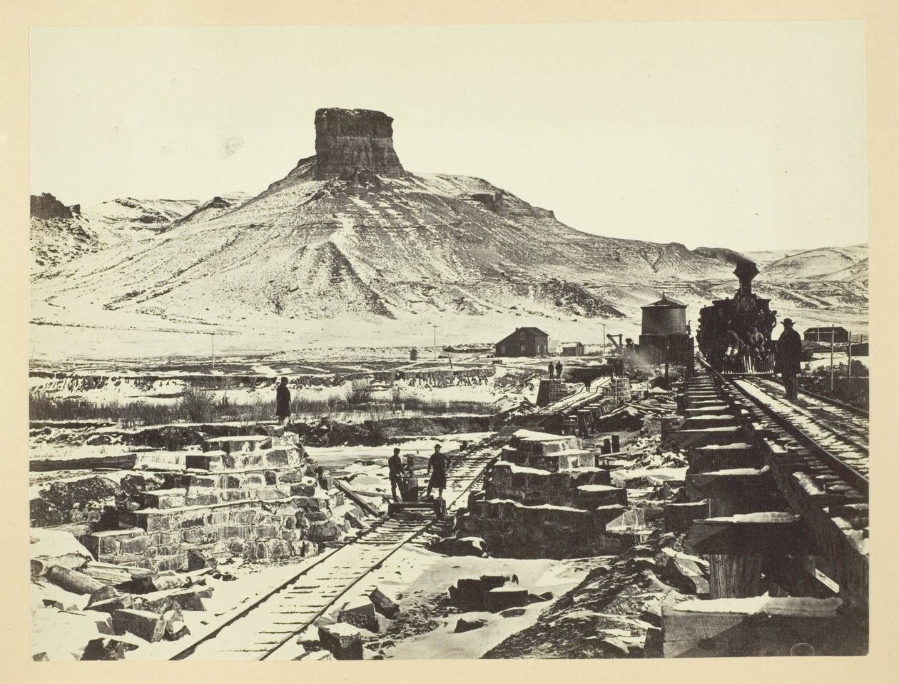 Citadel Rock, Green River Valley av Andrew Joseph Russell