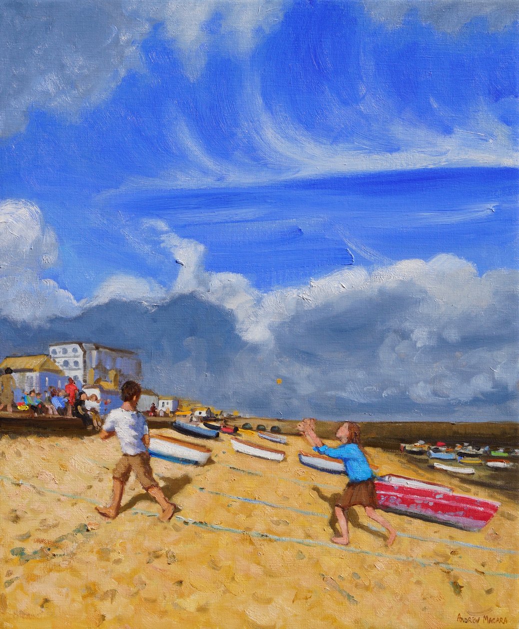 Att fånga bollen, St Ives, 2016, av Andrew Macara