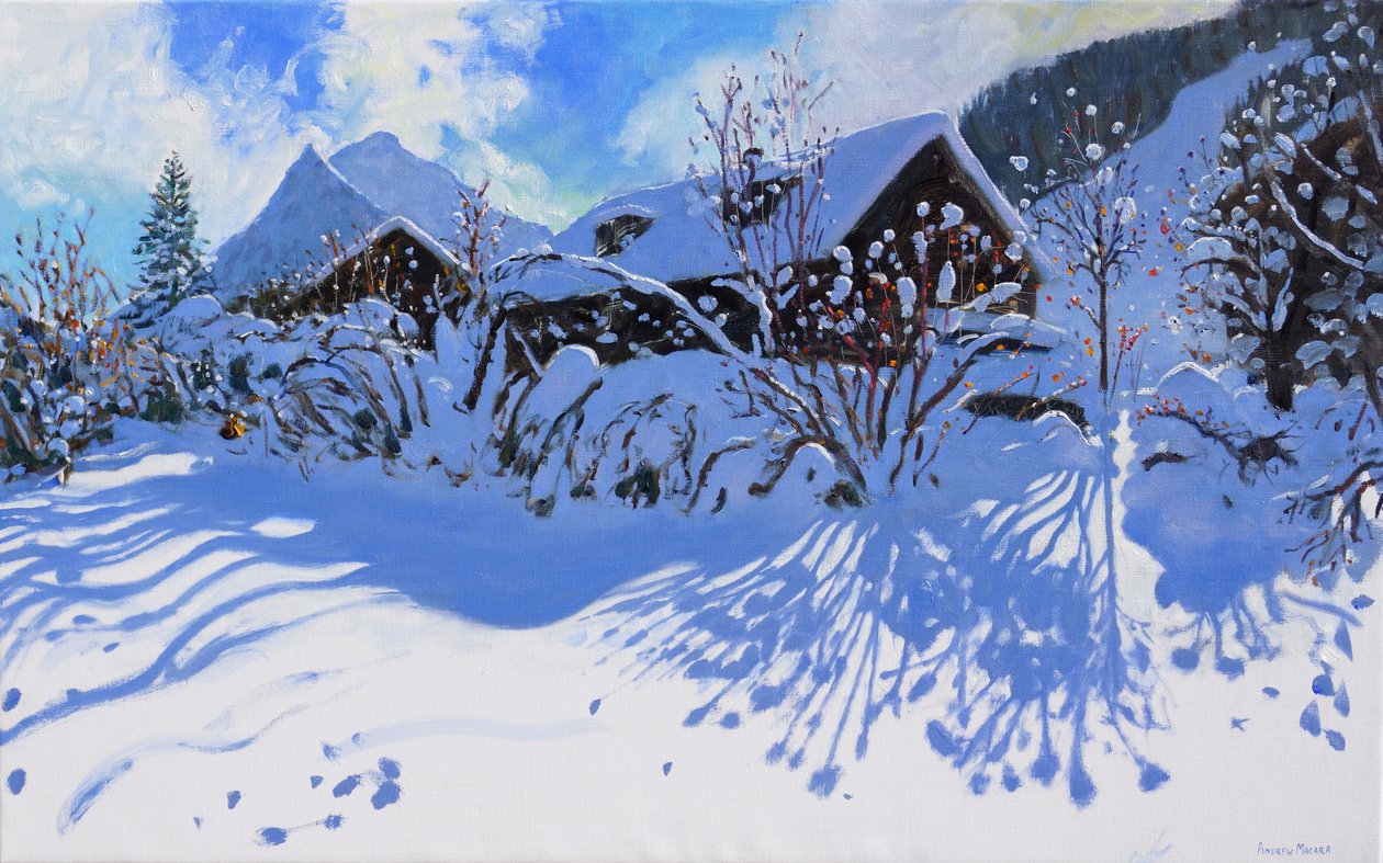 Nysnö, Morzine Village, 2015, av Andrew Macara
