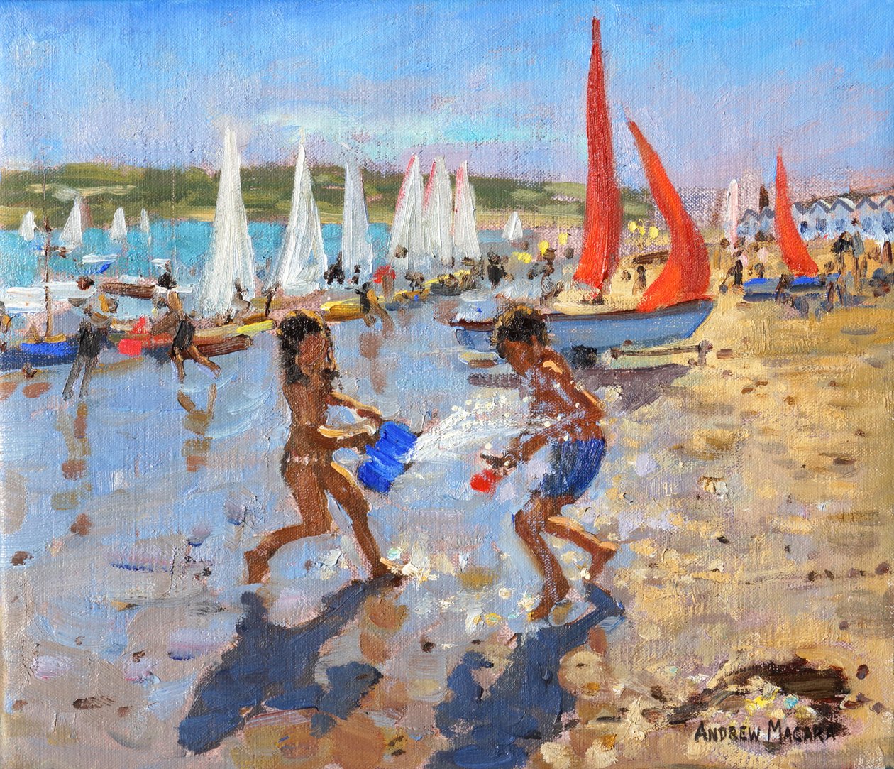 Splashing, Abersoch, 2015 av Andrew Macara