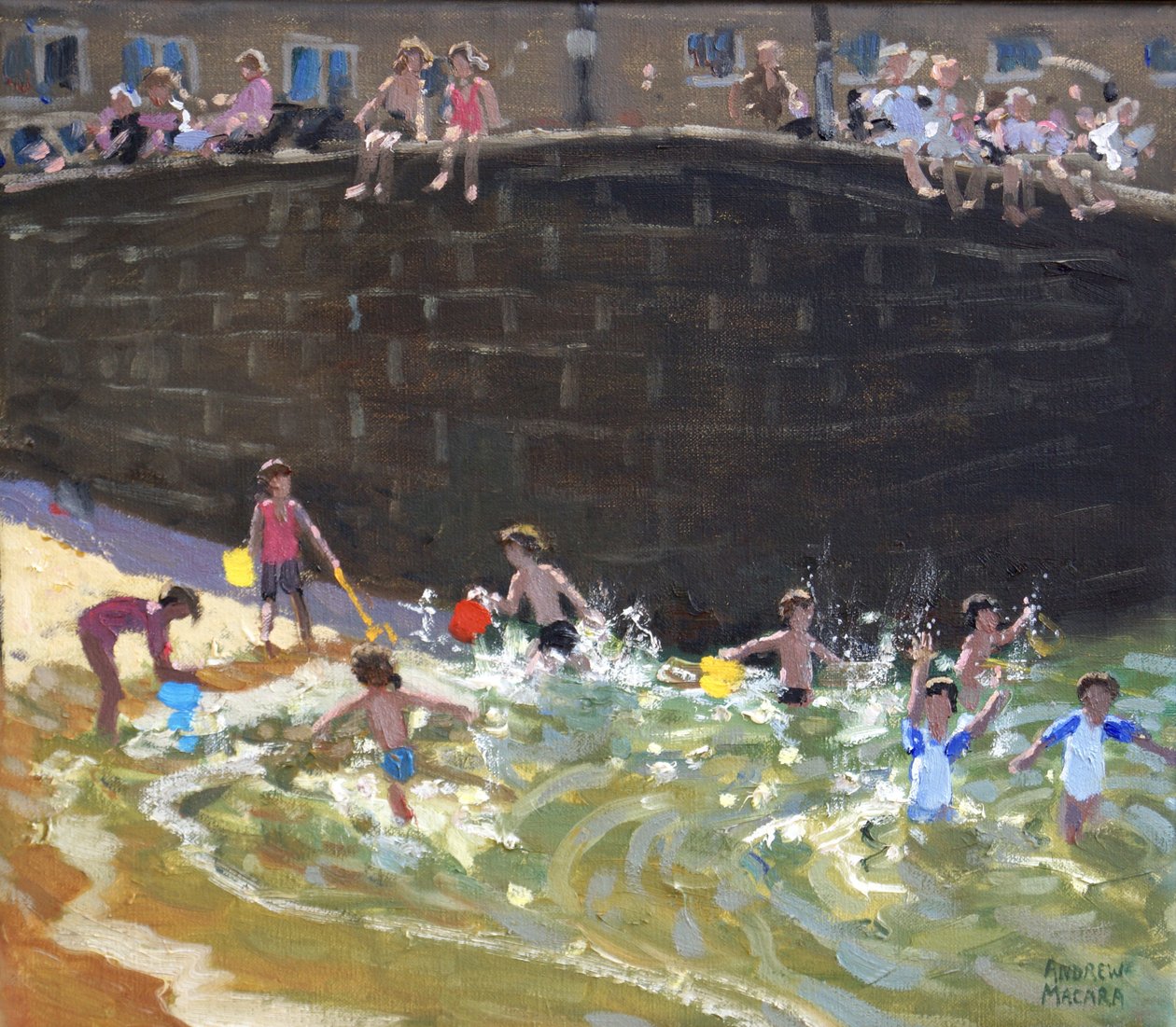 Plaska i Tenby hamn, 2016, av Andrew Macara