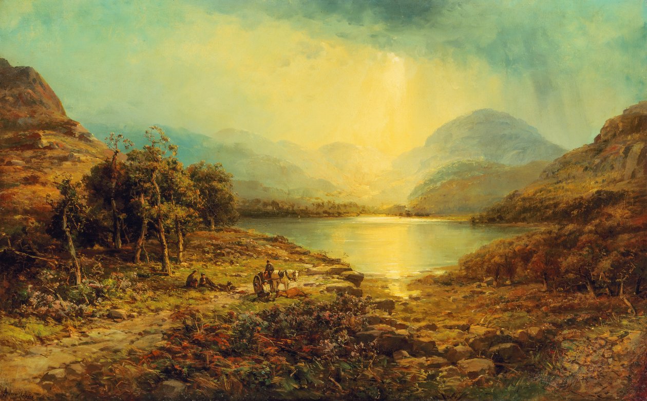 The Hunting Party (olja på duk) av Andrew Melrose