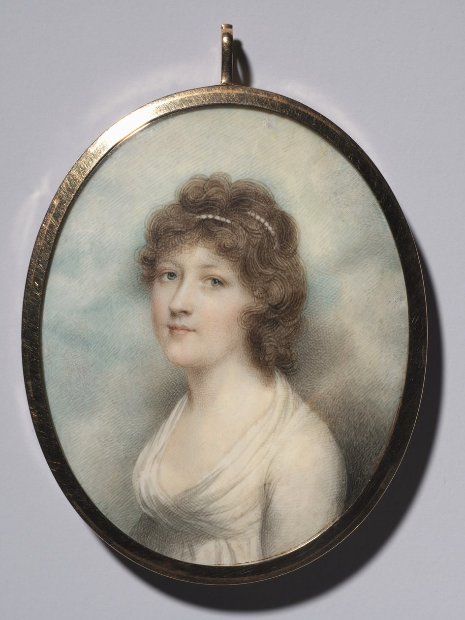 Porträtt av en kvinna, 1790-talet. av Andrew Plimer