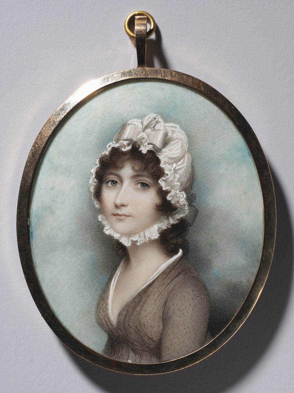 Porträtt av en kvinna, sent 1790-tal. av Andrew Plimer