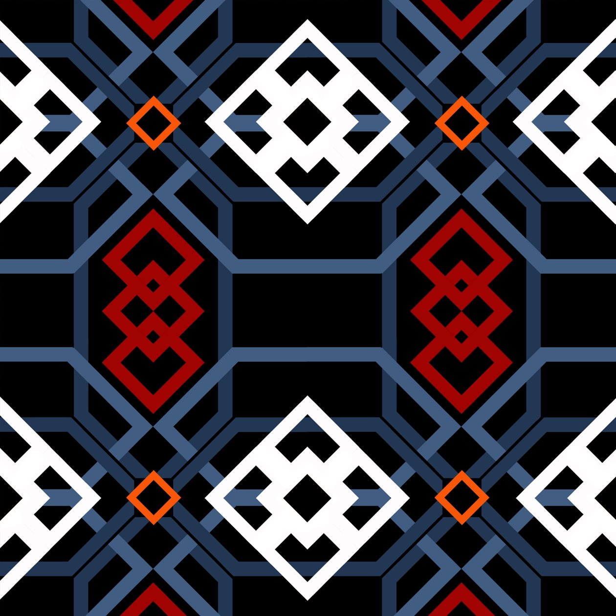 Andalusisk geometrisk, 2018, digital av Andrew Watson
