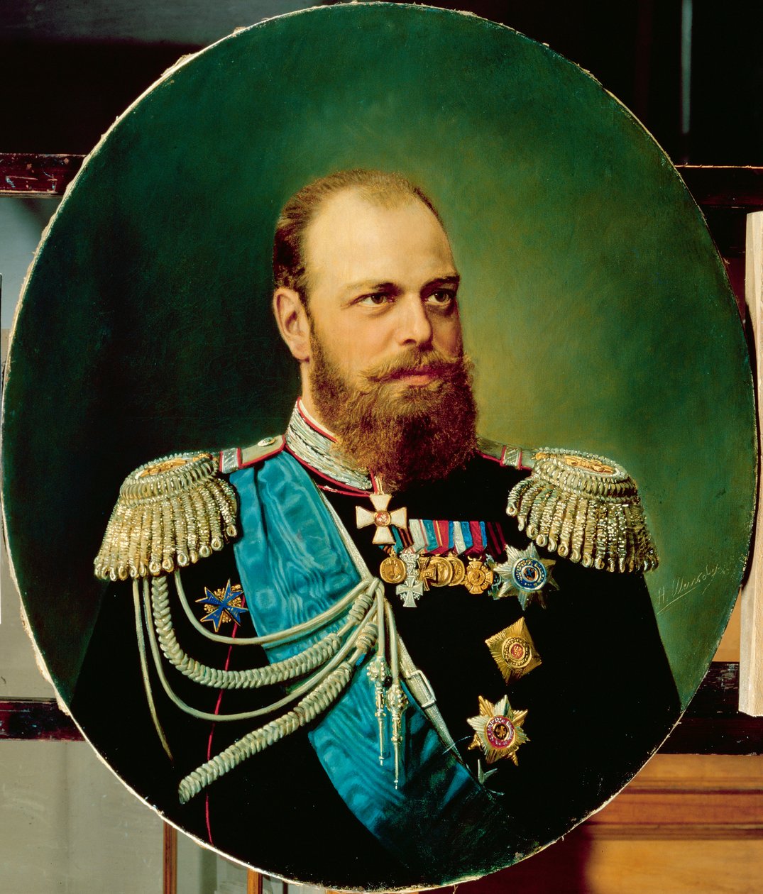 Kejsar Alexander III (1845-94) av Andrey Nikolayevich Shilder
