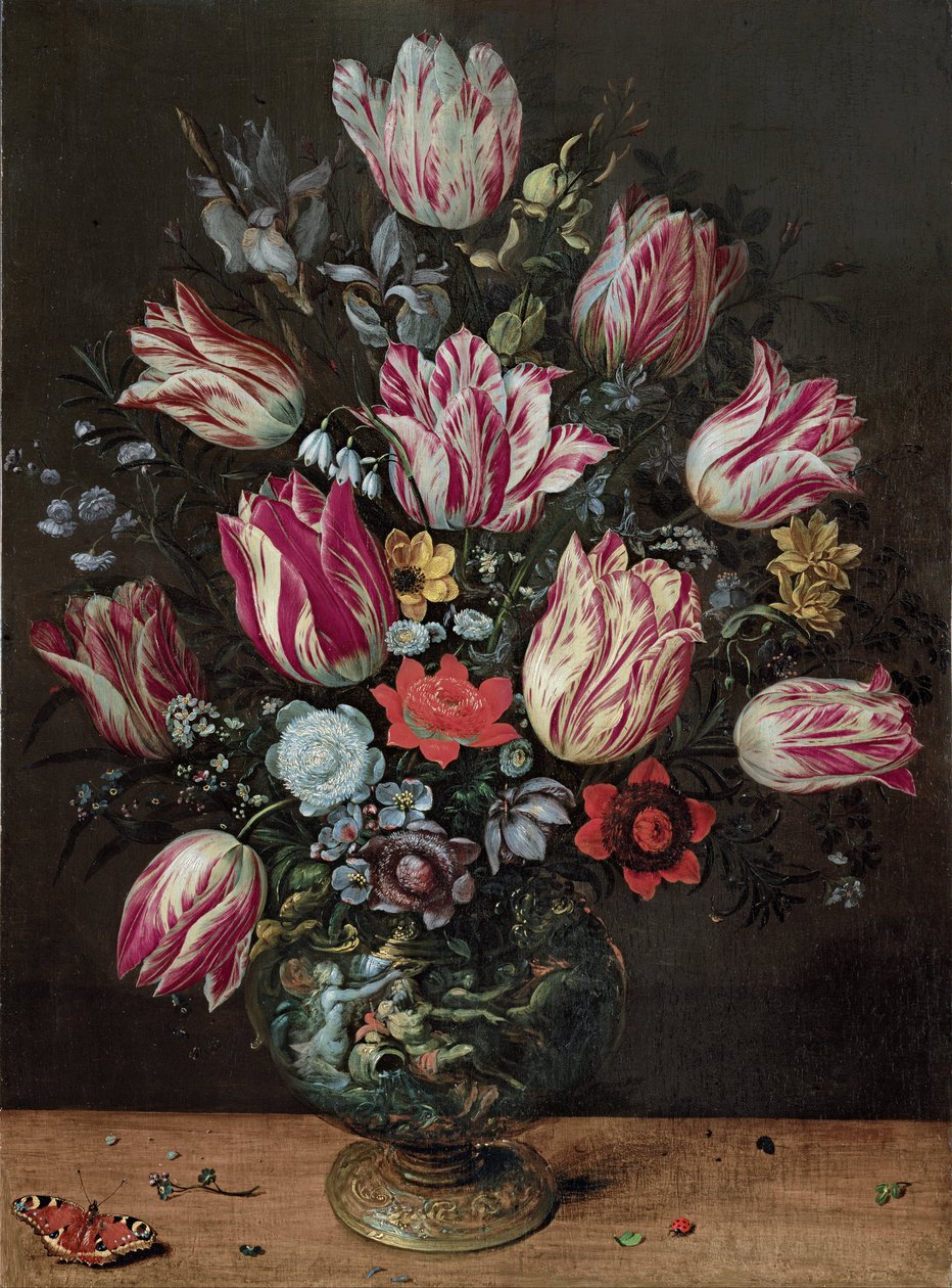 Vas med tulpaner av Frans Francken the Younger