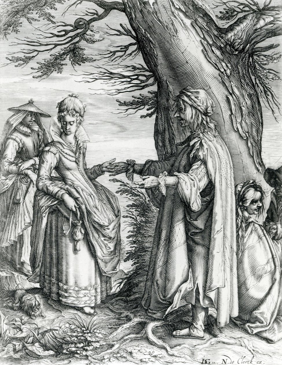 Spåmannen, ca 1608 av Andries Jacobsz Stock