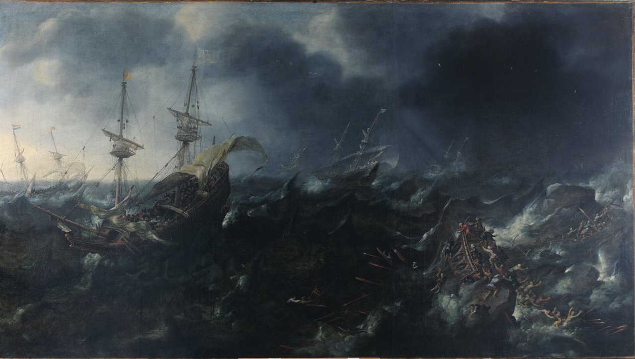 Slaget vid Lepanto av Andries van Eertvelt