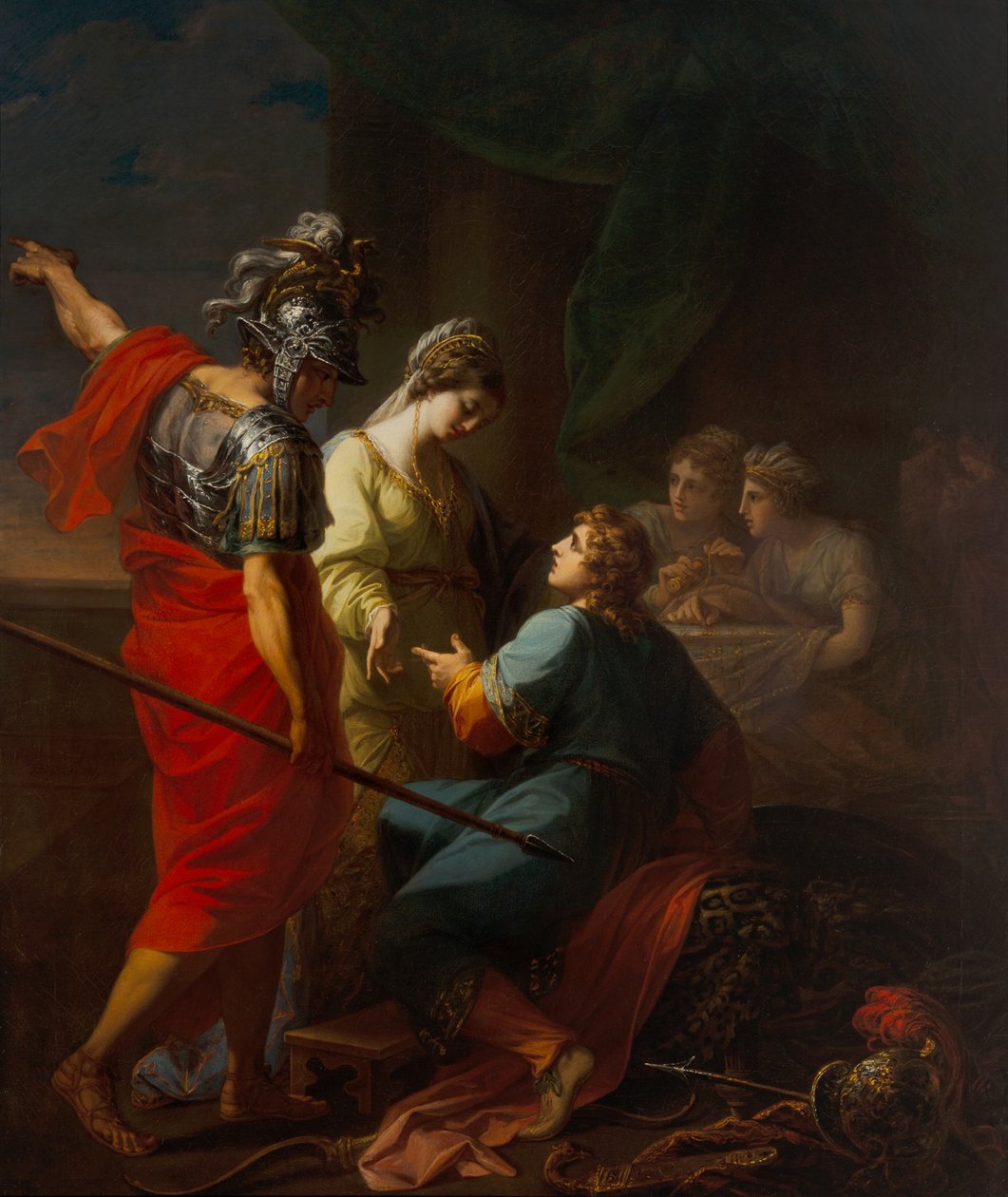 Hector, Paris och Helena av Angelica Kauffman