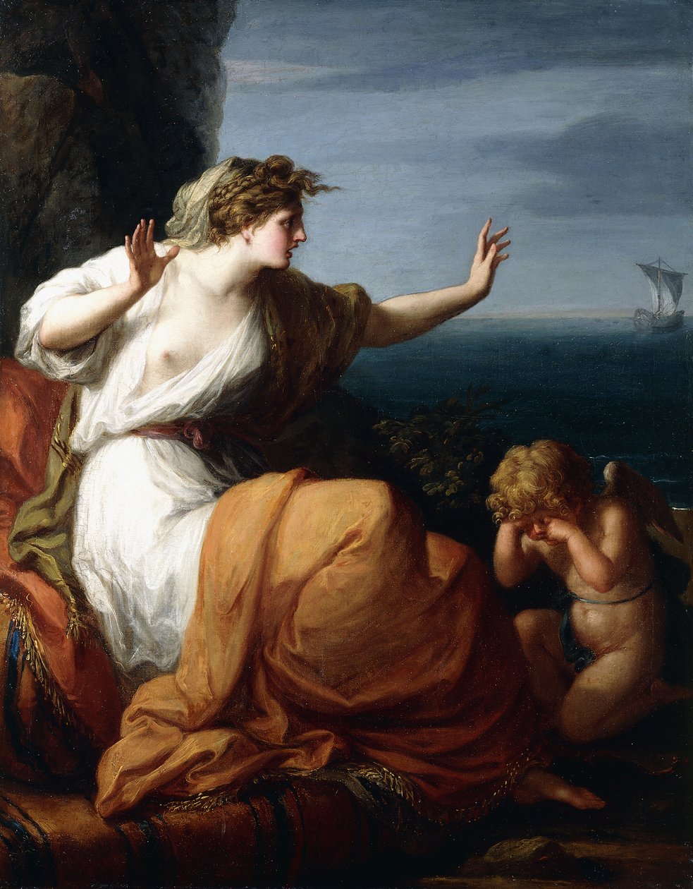 Ariadne övergiven av Theseus, av Angelica Kauffmann