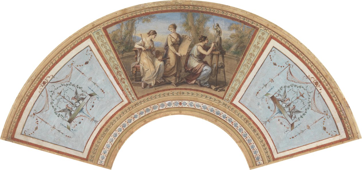 Design för en fläkt av Angelica Kauffmann