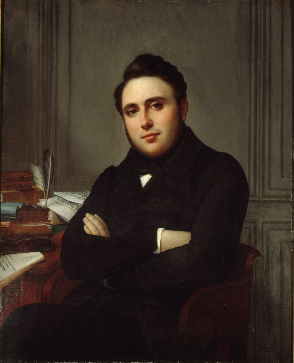Porträtt av Alexandre Ledru-Rollin 1807-1874, 1838. av Angelique Mongez