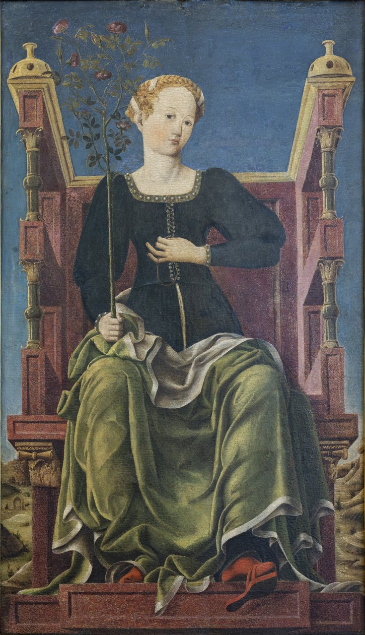 The Muse Erato, ca 1455. av Angelo Maccagnino