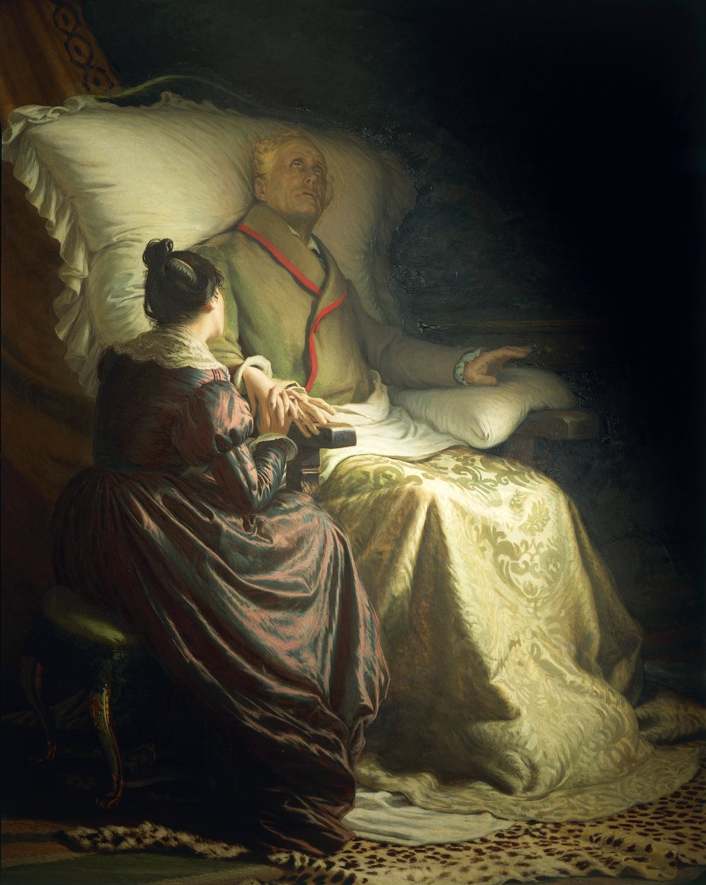 Döende Goethe av Angelo Morbelli