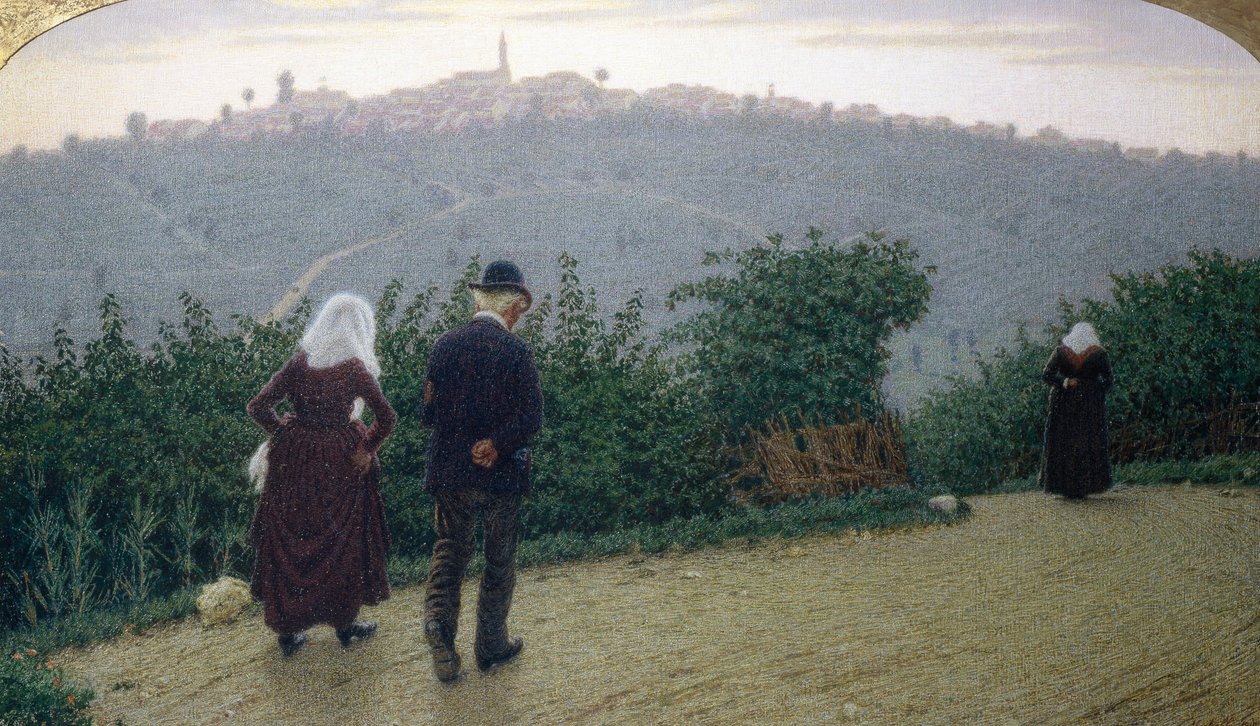 Söndag gryning av Angelo Morbelli