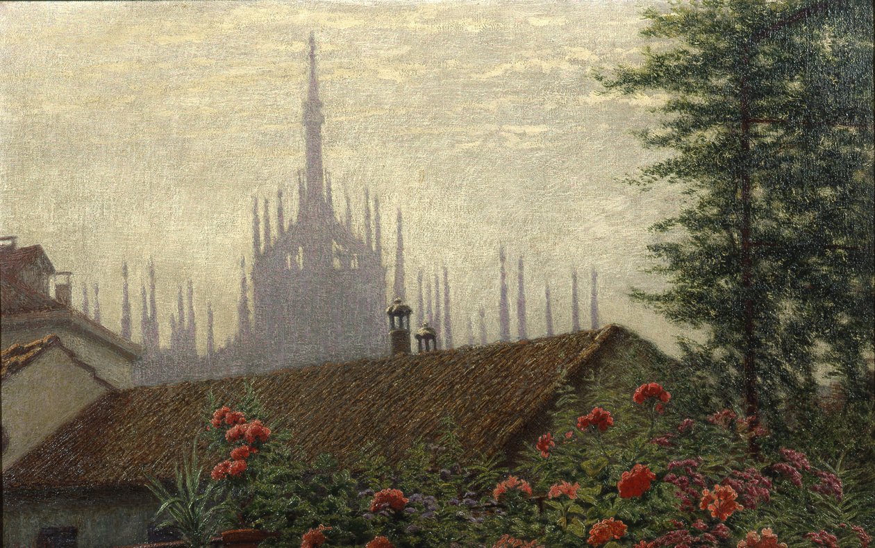 The Towers of the Duomo, 1900-1901. av Angelo Morbelli