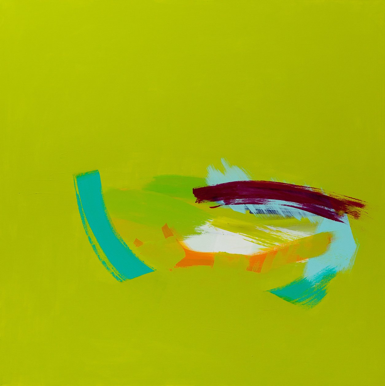 Hamn: St. Ives, 2013, akryl på duk av Angie Kenber