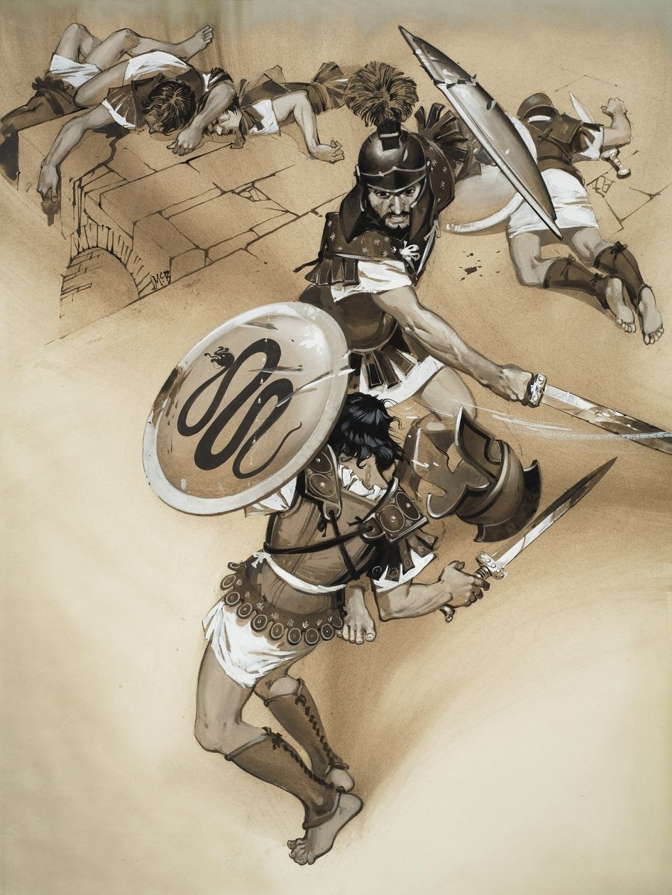 Horatii (gouache på papper) av Angus McBride