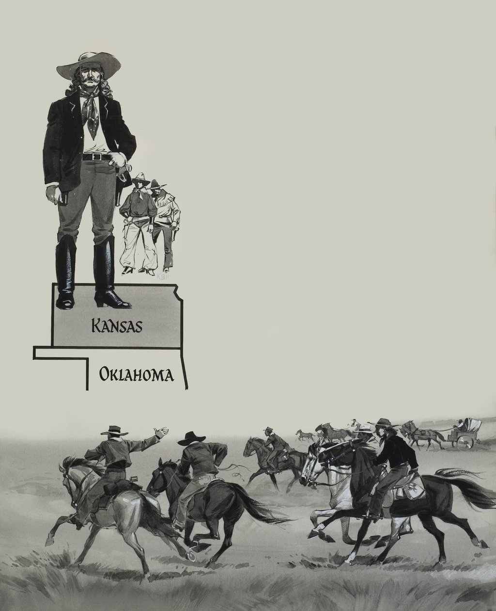 Ryttare i Kansas av Angus McBride