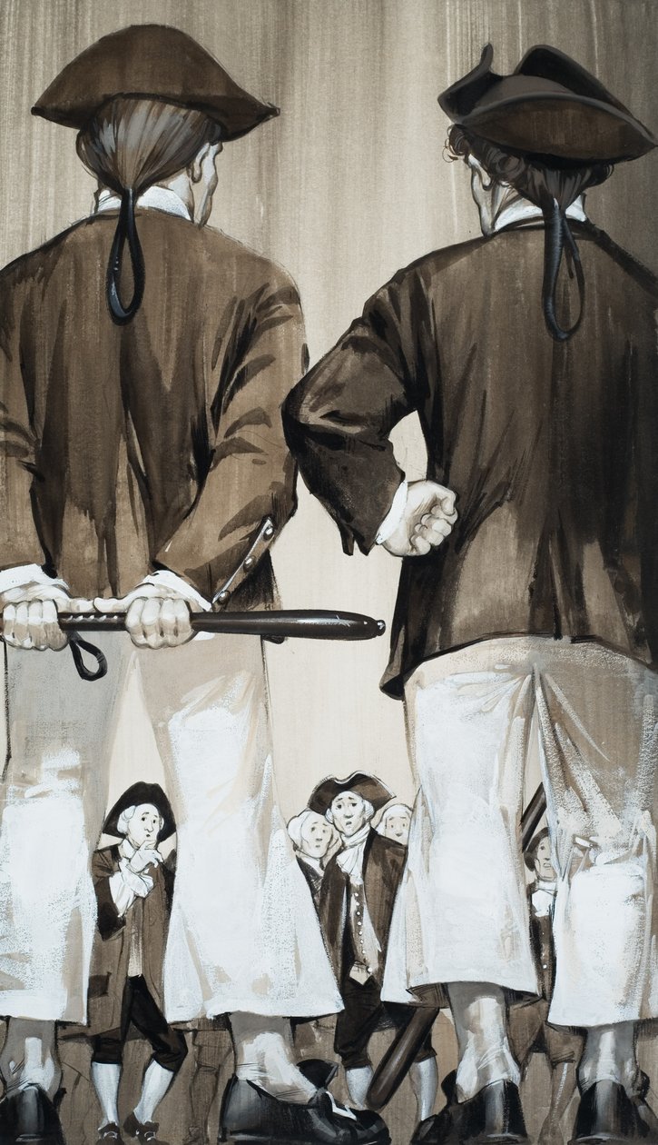 Press Gang (gouache på papper) av Angus McBride