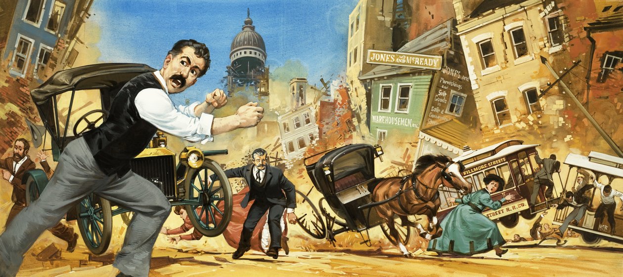 Jordbävning i San Francisco av Angus McBride