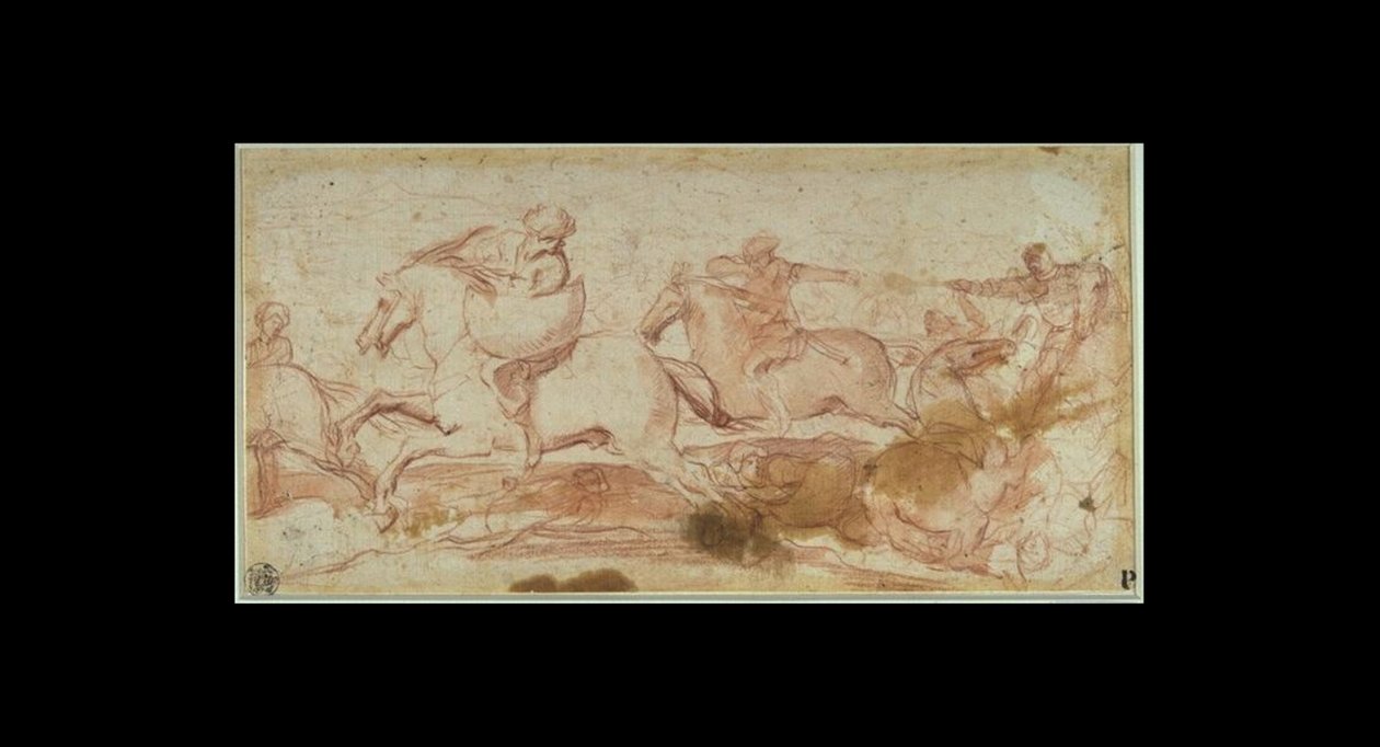 Cavalry battle av Aniello Falcone