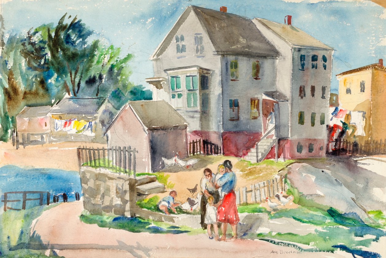 Landskap, ca. 1943. av Ann Brockman