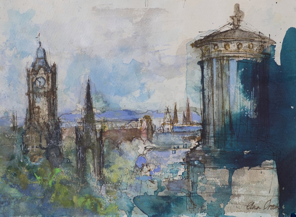 Från Calton Hill, Edinburgh av Ann Oram