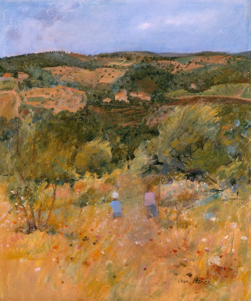 Landskap nära Siena, 1994 av Ann Patrick