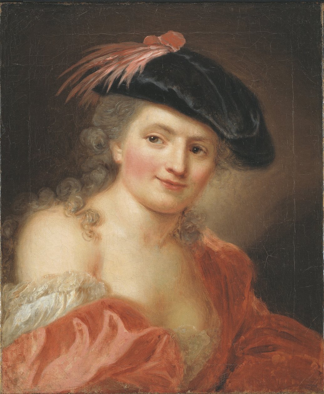 Självporträtt, ca. 1755. av Anna Dorothea Therbusch Lisiewska