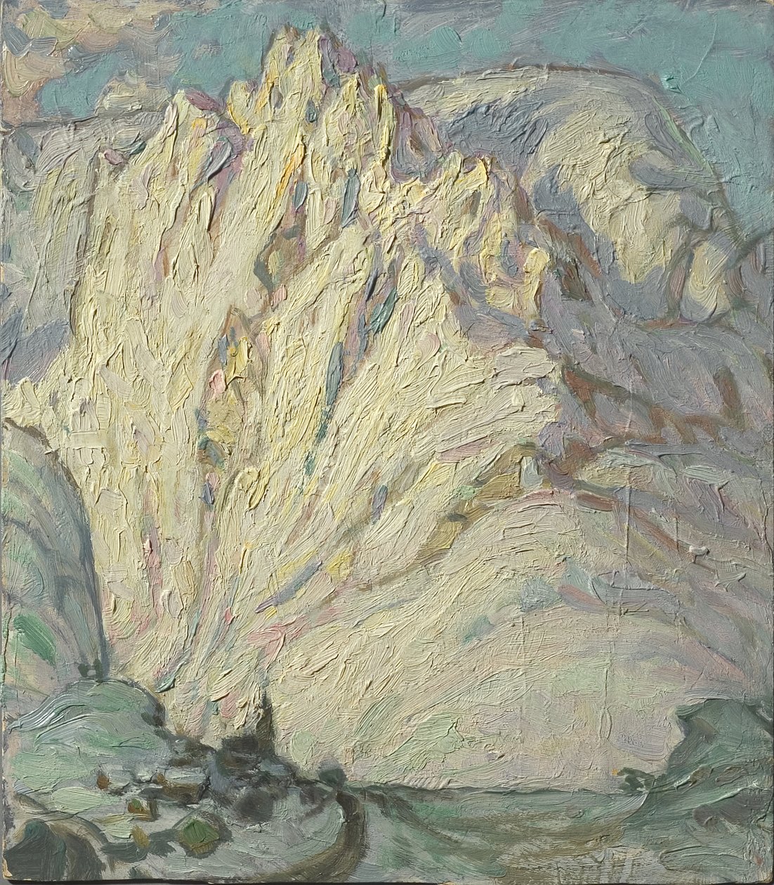 Snöiga berg. Studie från Lofoten, 1930 av Anna Katarina Boberg