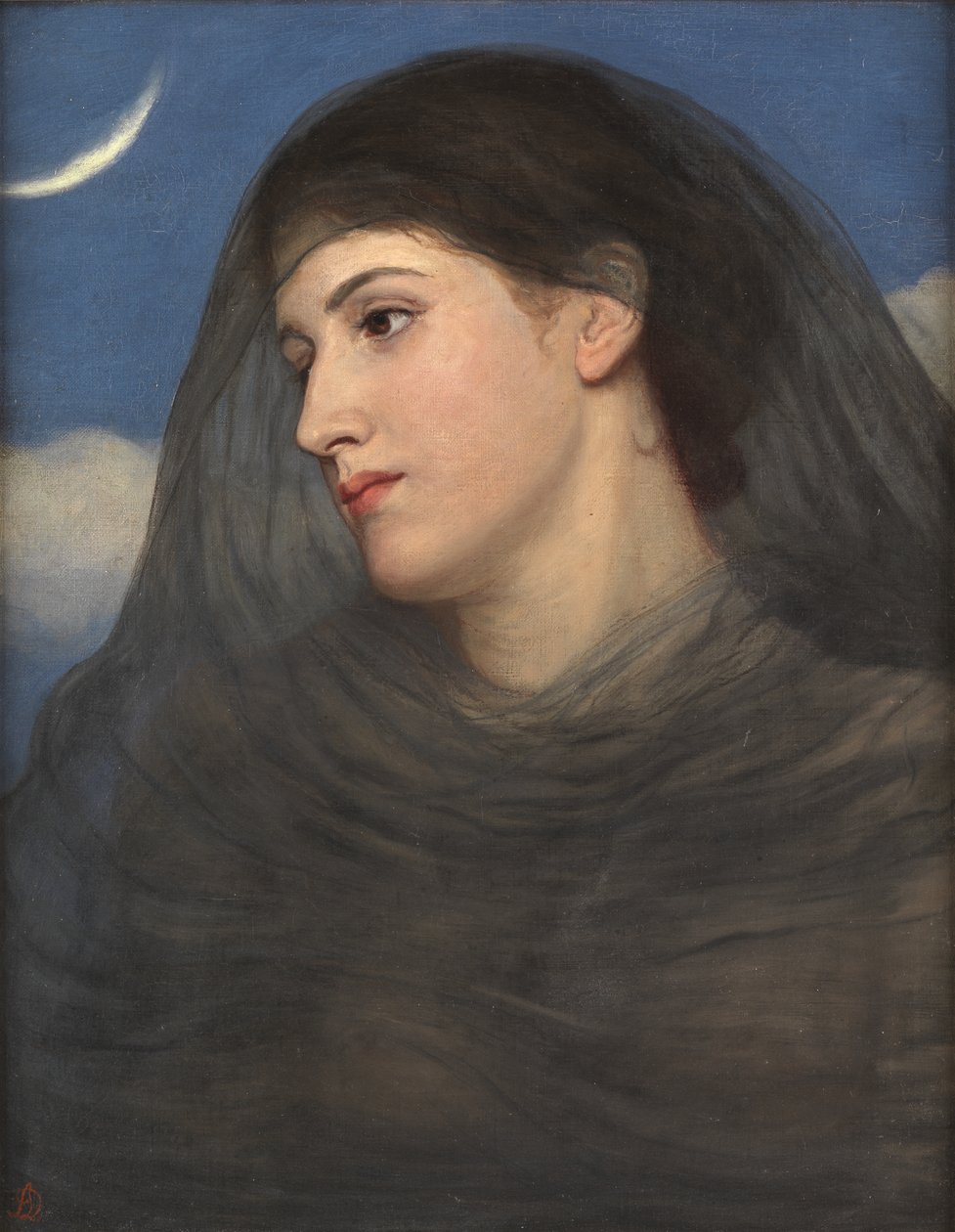 Diana (olja på duk) av Anna Lea Merritt