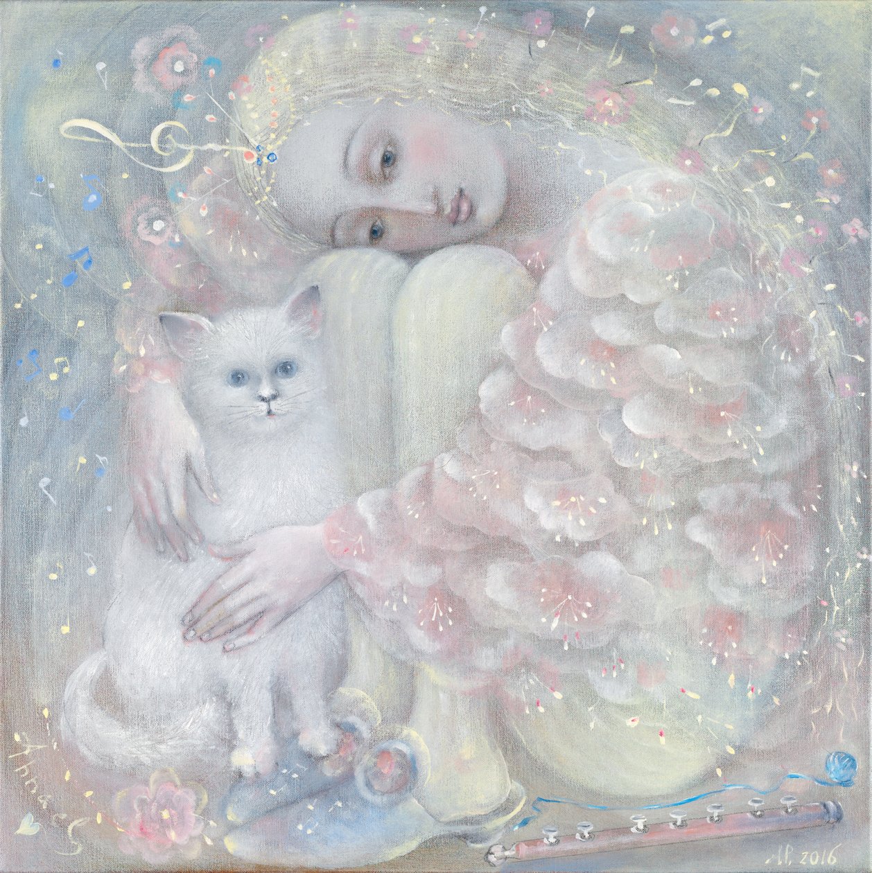 Tenderness, 2016 (olja på belgiskt linne) av Annael Anelia Pavlova