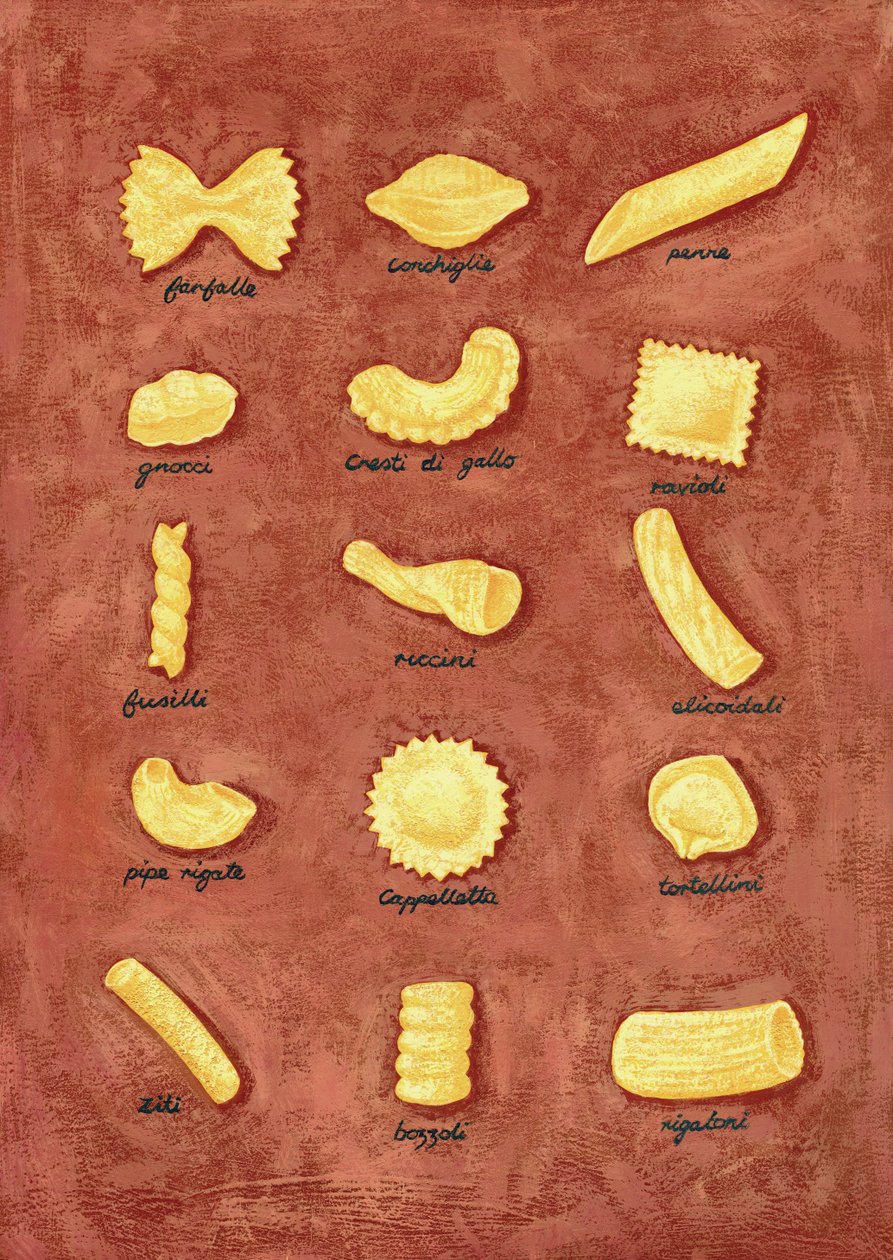 Pasta, 2010 (gouache) av Annalisa Morrocco