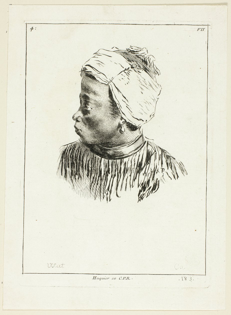 Head of Black (profil) av Anne Claude Philippe Caylus