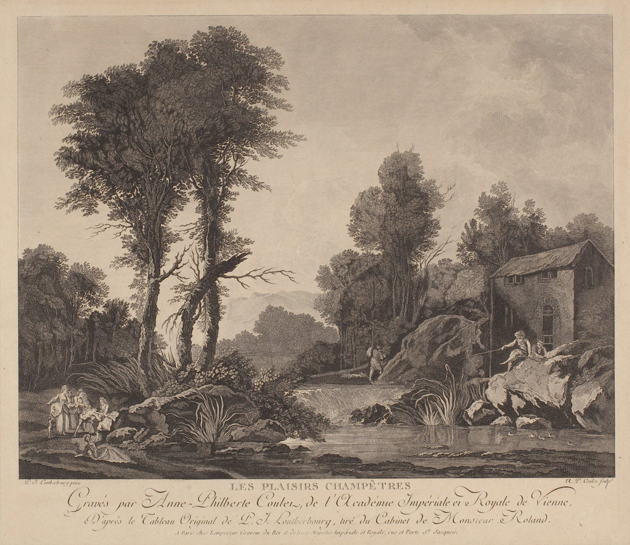 Country Pleasures (gravyr) av Anne Philiberte Coulet
