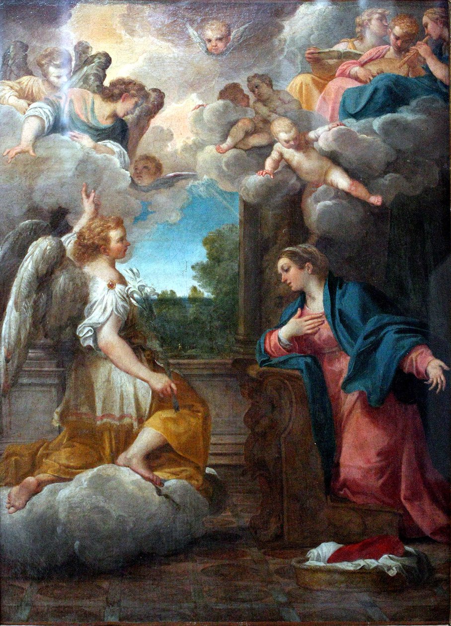 Annunciation av Annibale Carracci
