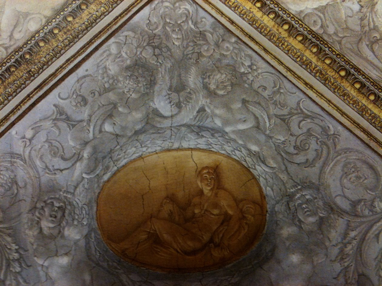 Camerino Farnese, ceiling detail av Annibale Carracci