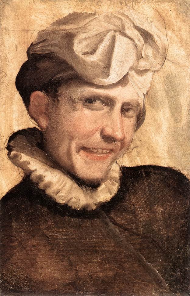 Man laughing av Annibale Carracci