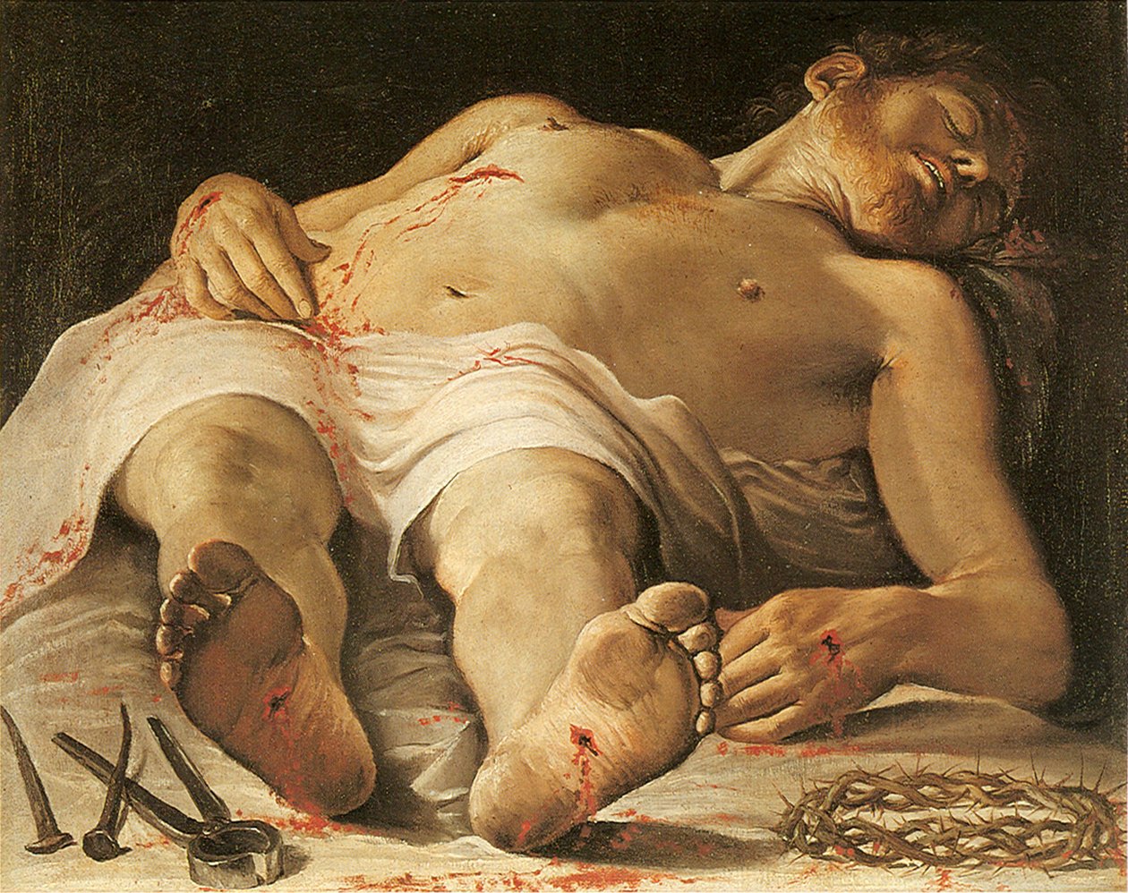 The Dead Christ av Annibale Carracci