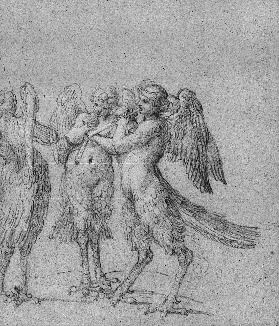 Ulysses und the Sirens av Annibale Carracci