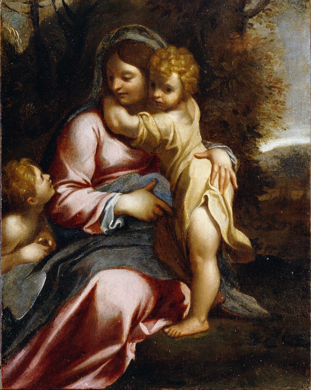 Madonna and Child with St John av Annibale Carracci