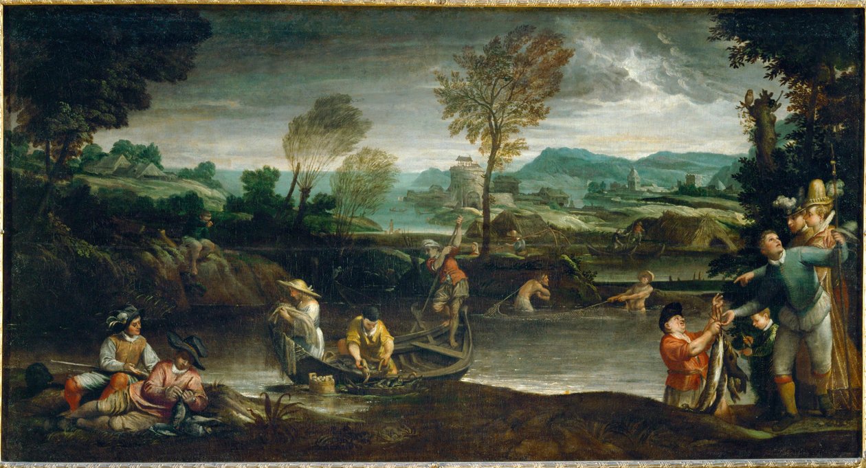 La peche - fiske, hänge till 40-08-05/41 ... av Annibale Carracci