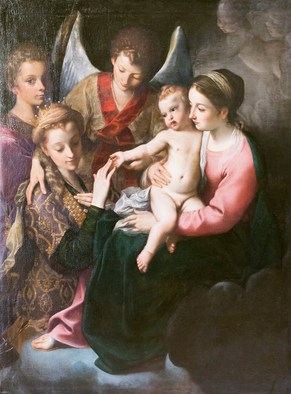 St Catherines mystiska bröllop av Annibale Carracci